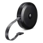 Soft Tape Measure Retractable Measuring for Body Fabric Sewing Tailor Cloth Knitting Craft Weight Loss Measurements Retractable Black Double Scales Rulers 1 Pack