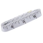 Soft Tape Measure Double Scale Body Sewing Flexible Tailor Craft Vinyl Ruler for Weight Loss Medical Body Measurement, Has Centimetre Scale on Reverse Side 60-inch（White） - Image 2