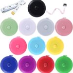Tape Measure Body Measuring Tape, Retractable 60 Inch Soft Mini Measuring Tape, Small Sewing Fabric Tape Ruler for Cloth Waist Medical Nursing Craft(12 Pack)