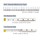 4 Pack Soft Tape Measure Double Scale 60-inch/150cm, Fabric Craft Tape Measure & Medical Body Measurement, Sewing Flexible Vinyl Ruler & Measuring Tape for Body Weight Loss (White) - Image 2