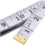 Soft Tape Measure Double Scale Body Sewing Flexible Tailor Craft Vinyl Ruler for Weight Loss Medical Body Measurement, Has Centimetre Scale on Reverse Side 60-inch（White）
