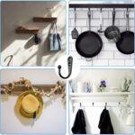 15 Pcs Black Coat Hooks - Wall Hooks for Closet Hanging, Multi-Room Use (Bathroom/Bedroom/Kitchen), Holds Coats/Towels/Scarves/Hats/Keys/Cups, Includes 30 Screws - Image 2