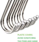 20 Pack 3.4" S Shaped Hooks Stainless Steel Metal Hangers Hanging Hooks for Kitchen, Work Shop, Bathroom, Garden - Image 2