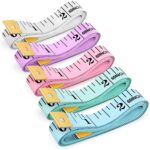 Tape Measure, Soft Ruler Measuring Tape for Body Weight Loss Fabric Sewing Tailor Cloth Vinyl Measurement Craft Supplies, 60-Inch Double Scale Ruler, 5-Pack