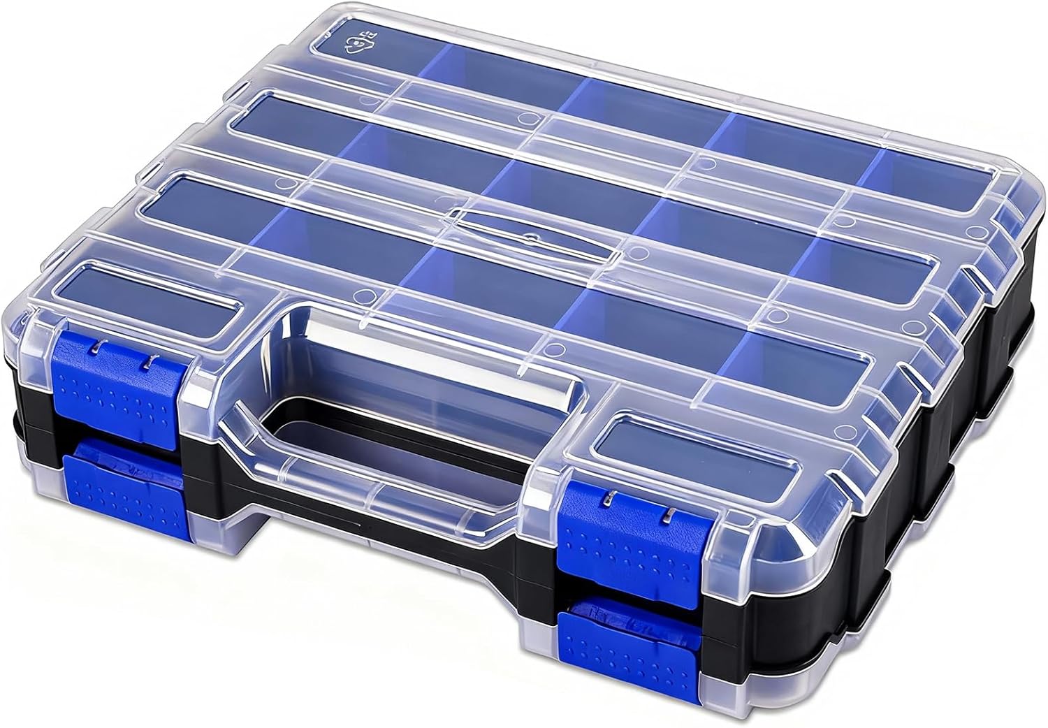 71LopHMCkDL._AC_SL1500_.jpg Small Parts Storage Case Tools Box Organizer Double Side 34 Compartments Hardware Organizers with Removable Plastic Dividers for Screws Nuts Nails Bolts - Image 1