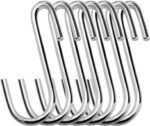 30 Pack 2.4 inches Heavy Duty S Hooks for Hanging, Pan Pot Holder Wire Shelves Rack Hooks for Hanging, S Shaped Hanger Metal Hooks for Kitchen Pots Utensils Jeans Clothes Bags Hats Towels Plants