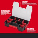 10-Compartment Small Tool Storage Organizer, Plastic - Image 2