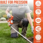 55 Yard / 165 Foot Long Open Reel Tape Measure, Orange, SAE & Metric Scales, Durable for Construction Measuring Tape - Image 2