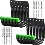 Heavy Duty Garage Storage Utility Hooks, Utility Hooks for Garage Wall,Color Black (12PCS)