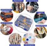 Small Parts Storage Case Tools Box Organizer Double Side 34 Compartments Hardware Organizers with Removable Plastic Dividers for Screws Nuts Nails Bolts - Image 2